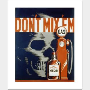 Vintage poster - Don't drink and drive Posters and Art